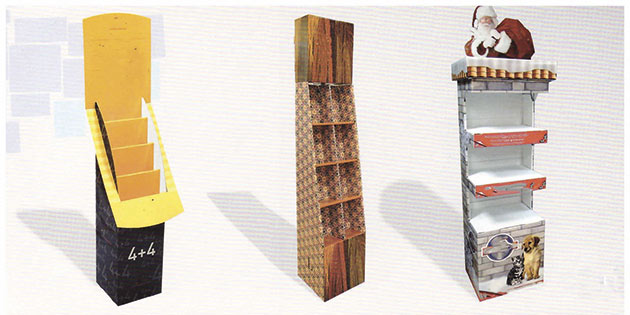 Expositores de cartón personalizados